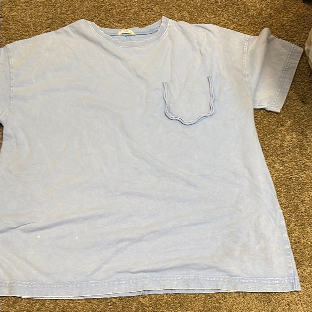 Easel Light Blue Short Sleeve Tee